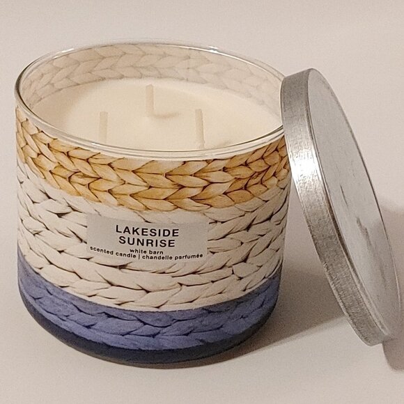 Bath and Body Works Lakeside Sunrise Three Wick Candle BNIP 411g/14.5 oz - Picture 1 of 6